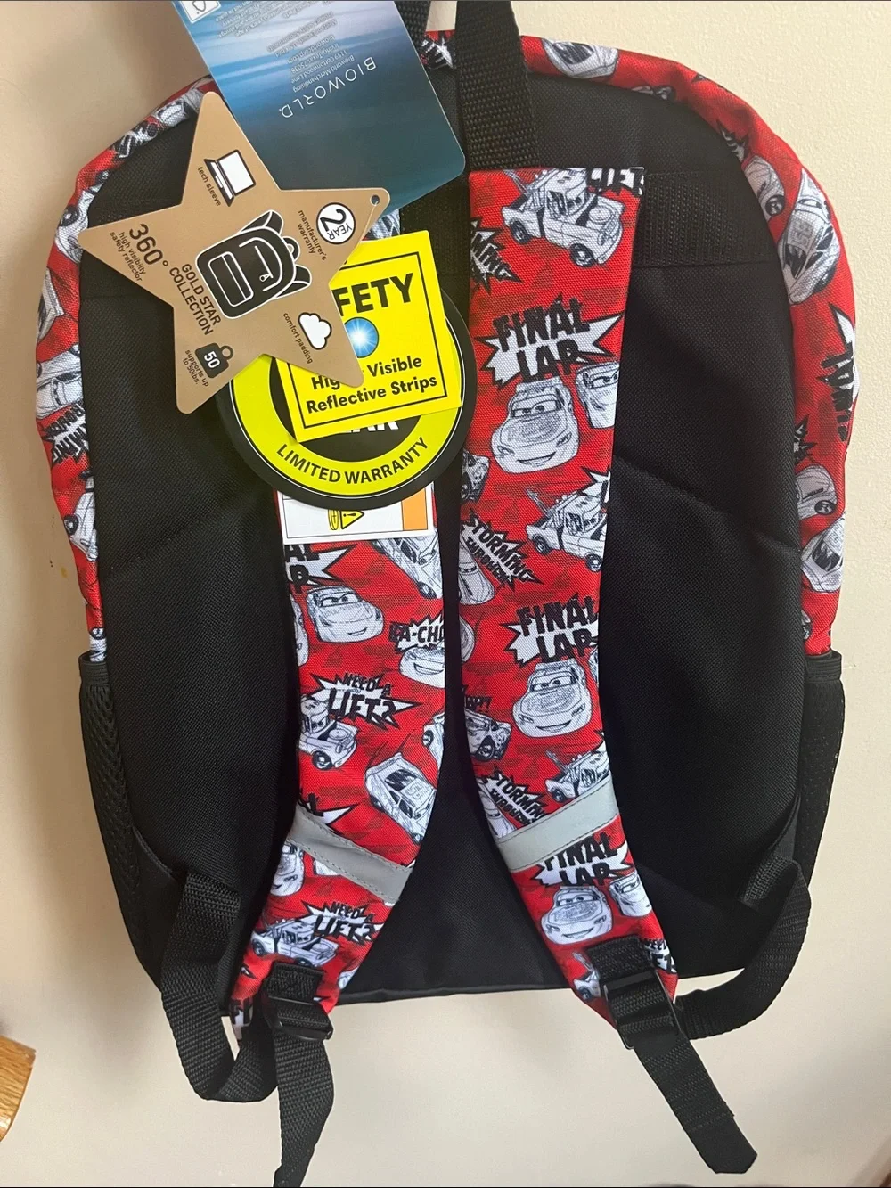 Lightning McQueen Red Kids Backpack - Race Ready